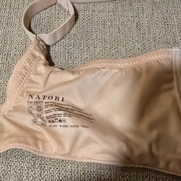 Natori Womens Frame Full Fit Unlined Underwire 34DDD Beige - Picture 4 of 4